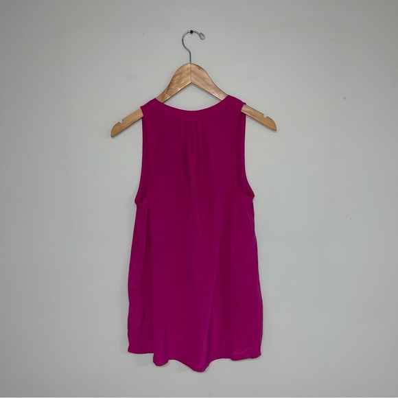 Joie Silk Blouse Women's Size‎ Small Pink Magenta Aruna Sleeveless Top Loose Fit - Picture 6 of 10